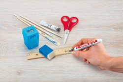 5 x edding 400 Permanentmarker blau im Set
