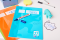5 x edding 400 Permanentmarker blau im Set