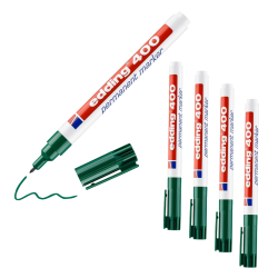 5 x edding 400 Permanentmarker grün im Set