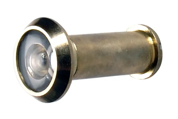 Türspion Messing poliert – 14 mm Sichtloch für Haus- & Wohnungstüren