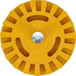 BGS 3999-2 Folienradierer mit Lamellen – Aufkleberentferner Ø 100 mm