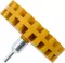 BGS 3999-2 Folienradierer mit Lamellen – Aufkleberentferner Ø 100 mm