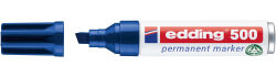 5 x edding 500 Permanentmarker blau im Set