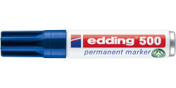 5 x edding 500 Permanentmarker blau im Set