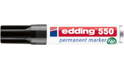 5 x edding 550 Permanentmarker Schwarz im Set