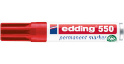 5 x edding 550 Permanentmarker rot im Set