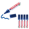 5 x edding 550 Permanentmarker blau im Set