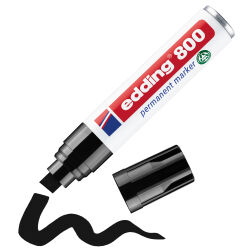 5 x edding 800 Permanentmarker Schwarz im Set