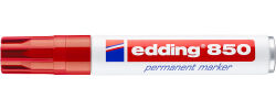 5 x edding 850 Permanentmarker rot im Set