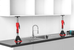 BESSEY Montageset 1 - 2x Deckenstütze STE55 40-55cm + 2x Stativ STE-KBS + 2x Deckenstativ STE-DS STE55-SET
