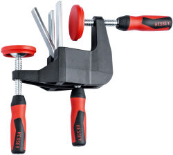 BESSEY 2x Türfutterstrebe TU + 2x Türfutter-Richtzwinge TFM-2K + Tasche TU-TFM-BAG