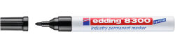5 x edding 8300 Industrie Permanentmarker schwarz im Set