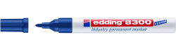 5 x edding 8300 Industrie Permanentmarker blau im Set