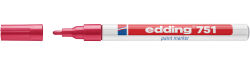 5 x edding 751 Lackmarker Rot im Set