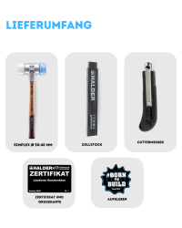 HALDER Geschenkbox SIMPLEX Schonhammer Ø 50:40 mm...