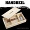 HALDER Geschenkbox Handbeil in Holzkiste mit Gravur auf Beil & Kiste | Exklusives Handwerker Geschenk