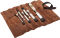 KIRSCHEN WOODWORKER Essentials Set 2 - Stechbeitelsatz 6-10-12-16-20-26 mm in Ledertasche + Holzhammer + Anreißmesser 1821000 | Gravur möglich