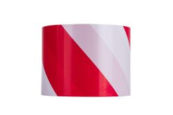 Absperrband rot/weiß – 75 mm × 100 m