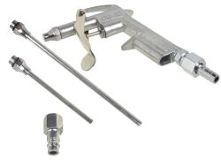 Druckluft-Ausblaspistole 5-tlg. – mit 90 mm & 180 mm Verlängerung + Adapter