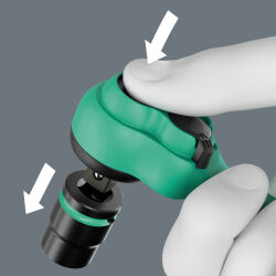 Wera 8010 A Zyklop Comfort Knarre mit Umschalthebel 1/4"-Antrieb