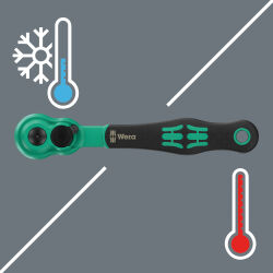 Wera 8010 A Zyklop Comfort Knarre mit Umschalthebel 1/4"-Antrieb