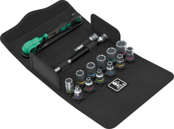 Wera 8100 SA 13 Zyklop Comfort Knarrensatz Umschalthebel 1/4"-Antrieb metrisch