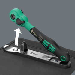 Wera 8100 SA 15 Zyklop Comfort Knarrensatz Umschalthebel 1/4"-Antrieb zöllig