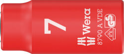 Wera 8100 SA VDE 1 Zyklop Knarrensatz isoliert Umschalthebel 1/4"-Antrieb metrisch
