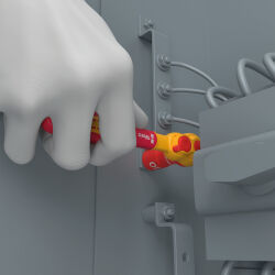 Wera 8100 SA VDE 1 Zyklop Knarrensatz isoliert Umschalthebel 1/4"-Antrieb metrisch