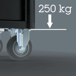 Wera 9702 Tool Rebel Werkstattwagen Stainless XXL 2 mit Bestückung 202-teilig