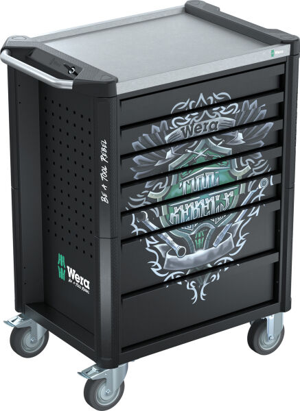 Wera 9706 Tool Rebel Werkstattwagen Stainless 2, 191-teilig bestückt