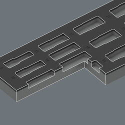 Wera 9728 Schaumstoffeinlage Zyklop B 3/8" Impaktor Deep Steckschlüsseleinsatz Set 1