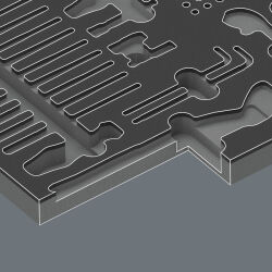 Wera 9753 Schaumstoffeinlage Kraftform Kompakt Wartung Set 1