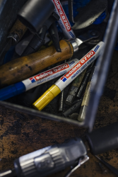 5 x edding 8750 Industrie Lackmarker rot im Set