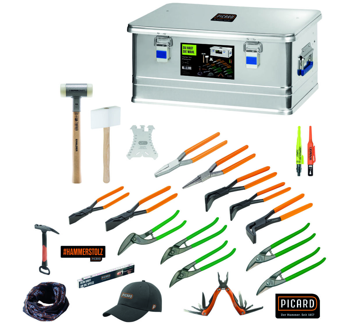 PICARD Starter Set Klempner in Aluminium-Box 24-teilig Nr. 0070021-021