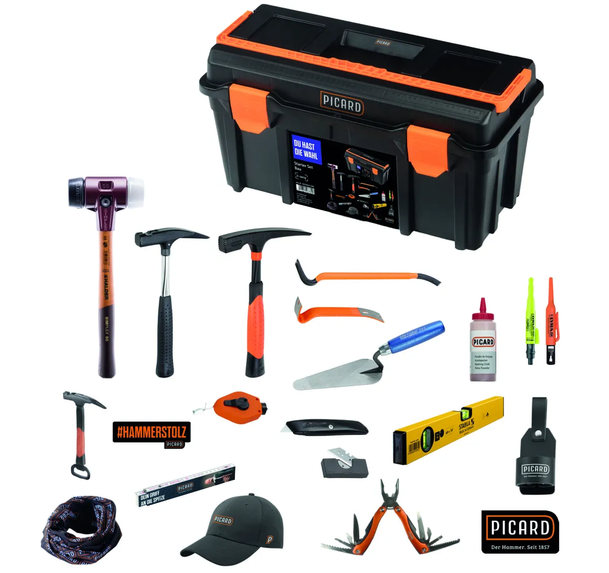 PICARD Starter-Set Bau im Kunststoff-Koffer XL
