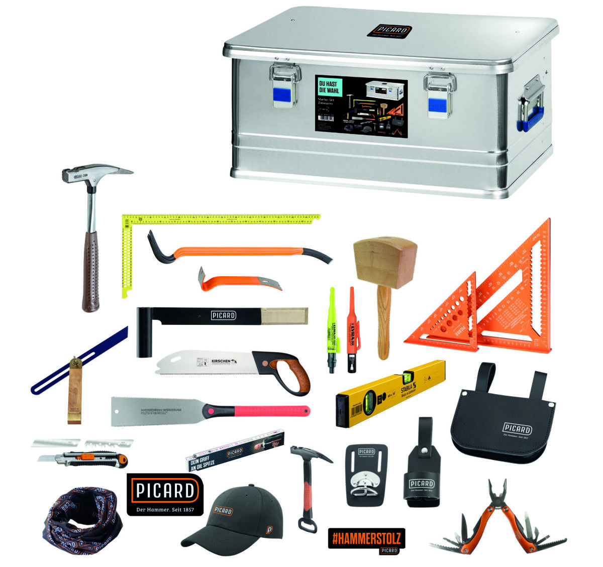 PICARD Starter Set Zimmerer in Aluminium-Box 27-teilig Nr. 0070021-041