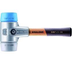 HALDER SIMPLEX Schonhammer Ø 60 mm TPE-soft blau /...
