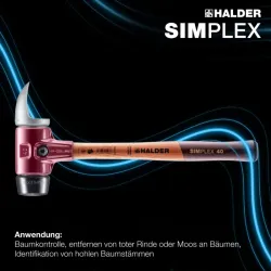 HALDER SIMPLEX Schonhammer Baumdiagnose Ø 30 mm...