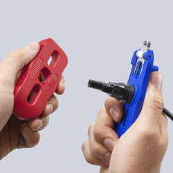 KNIPEX 97 49 66 3 Montagewerkzeug Set für MC4® / MC4® EVO 2 PV-Steckverbinder