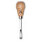 KIRSCHEN Kerbschnitzbeitel mit Rotbuchenheft 4 mm Stich 1 gekröpft gerade Schneide Birnenform 5621004