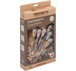 KIRSCHEN Kerbschnitzbeitelsatz im Karton 6-tlg. mit...