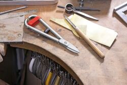 BESSEY Goldschmiedeschere D76-1 gerade Schneiden 180 mm