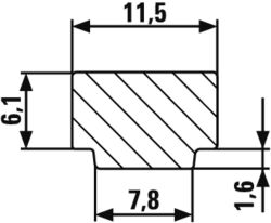 BESSEY Ganzstahl-Tischzwinge GTR16B6 Spannweite 160 mm, Ausladung 60 mm