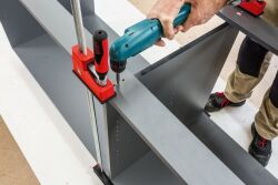 BESSEY 2 x Korpuszwinge REVO KRE30-2K-OH Spannweite 300 mm, Ausladung 95 mm