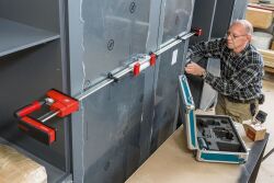 BESSEY 2 x Korpuszwinge REVO KRE80-2K-OH Spannweite 800 mm, Ausladung 95 mm