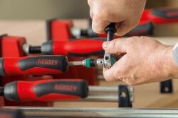 BESSEY 2 x Korpuszwinge REVO KRE80-2K-OH Spannweite 800 mm, Ausladung 95 mm