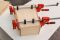 BESSEY 2 x Korpuszwinge REVO KRE80-2K-OH Spannweite 800 mm, Ausladung 95 mm