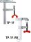 BESSEY Polschweißzwinge LP-1F Spannweite 150 mm, Ausladung 60 mm