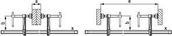 BESSEY Variables Hochleistungszwingen-Set SLV100M 1000 x 120 mm